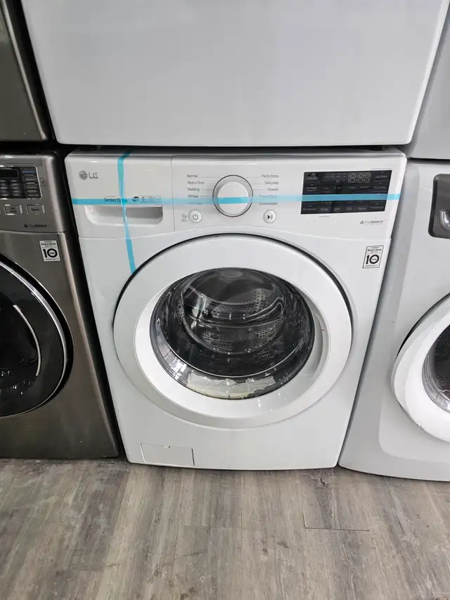 NEWER! LG 27' White Front-Load Stackable Washer & Electric Dryer - Photo 2