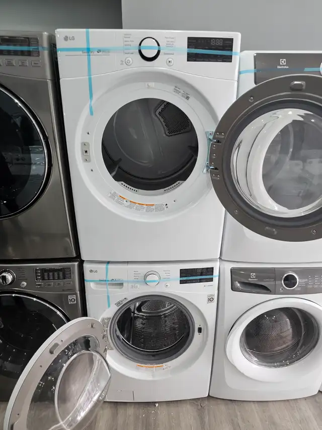 NEWER! LG 27' White Front-Load Stackable Washer & Electric Dryer - Photo 8