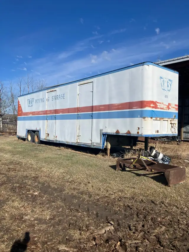 old storage trailer