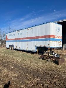old storage trailer