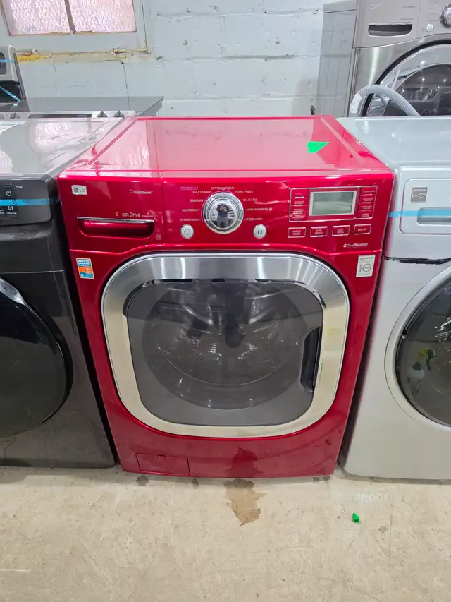 LG 27' CHERRY RED Steam Front-Load Stackable Washer Can DELIVER