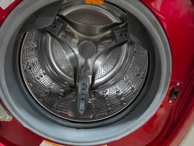 LG 27' CHERRY RED Steam Front-Load Stackable Washer Can DELIVER - Photo 3