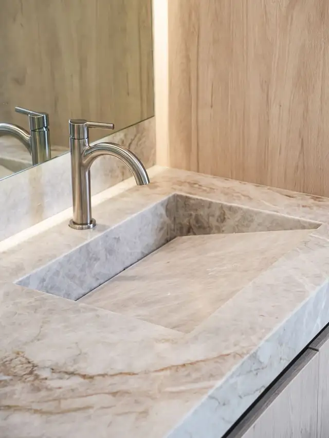 Bathroom Quartz Pieces – Modern Look - Contact now - Photo 3