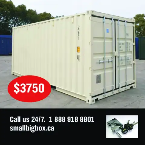 Best Priced New 20'STD Calgary Shipping Containers