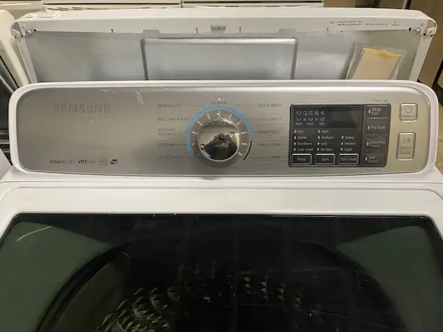 Laveuse seule top load blanche grande capacité Samsung - Photo 2