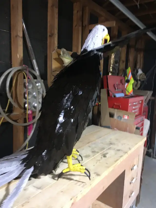 metal sculpture Bald Eagle - Photo 4