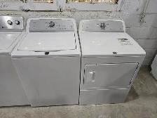 Maytag 27' White Top-Load White Washer & Front-Load Dryer