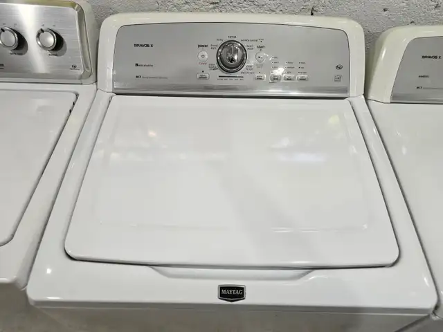 Maytag 27' White Top-Load White Washer & Front-Load Dryer - Photo 3