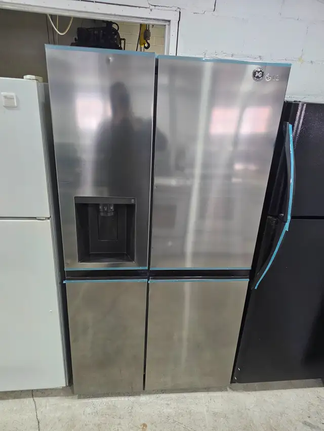 2023 MODEL LG 36' Stainless Steel Side-By-Side Fridge Freezer