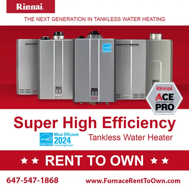 Rinnai RX Series Tankless Water Heater SALE 12 Months No Payment
