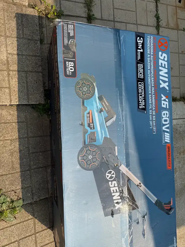 BRAND NEW SENIX X6 60 BRUSHLESS 3 in 1 MOWER FUNCTION LAWN