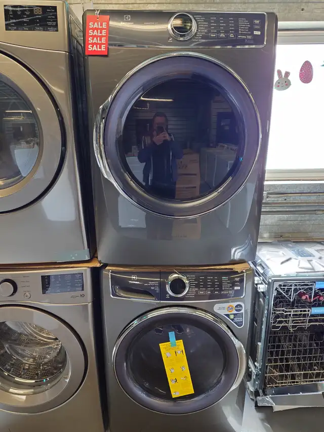 Electrolux '27' Titanium Front Load Washer & Gas Dryer Set