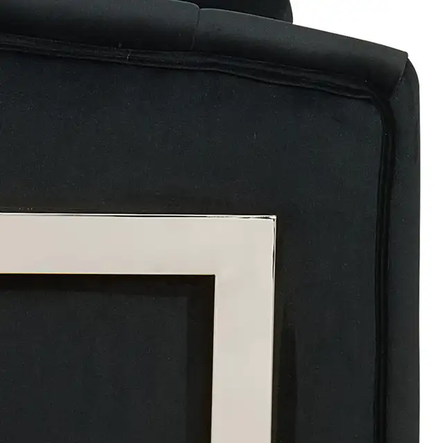 LUXURIOUS ACCENT CHAIR IN BLACK VELVET AND CHROME BASE! - Photo 5