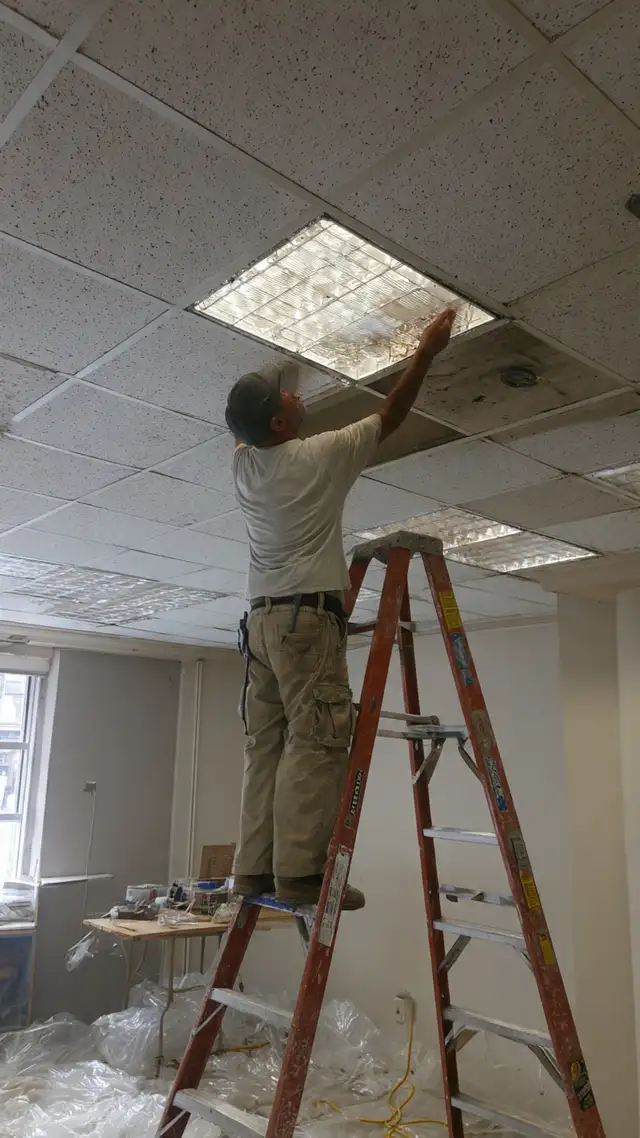 Drop ceiling repair - Drywall repair - Baseboard - Casing - Trim - Photo 4