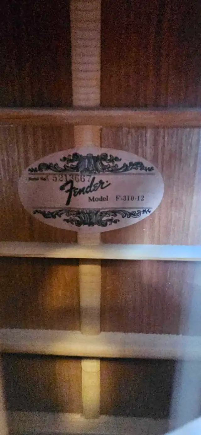 Fender 12 String Acoustic Guitar - Photo 3