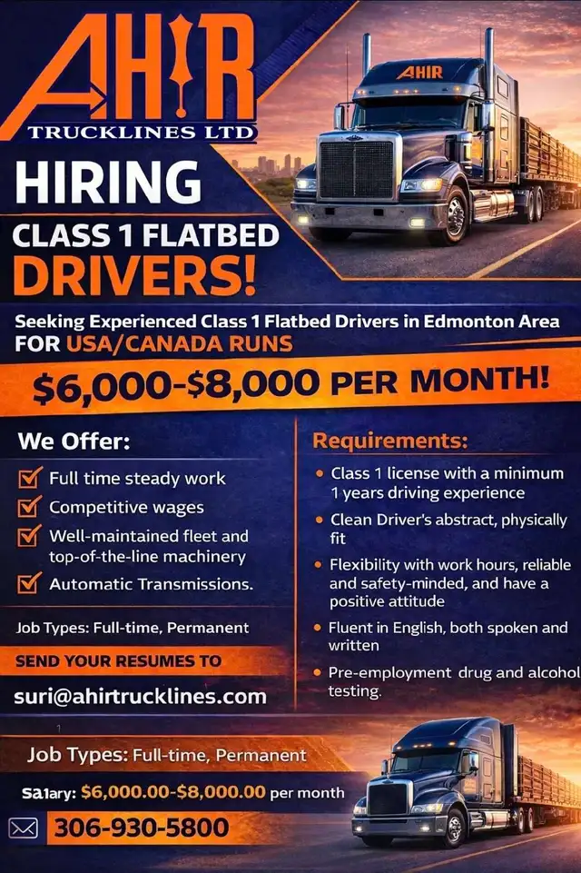 Class 1 Flatbed USA/CANADA