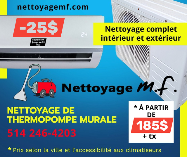 nettoyage de climatiseur mural