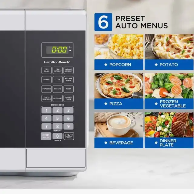 Hamilton Beach 0.7 Cu. Ft. Microwave 700W - Photo 4