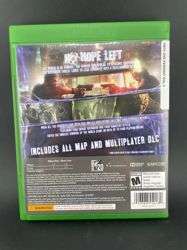XBOX ONE RESIDENT EVIL 6 - Photo 3