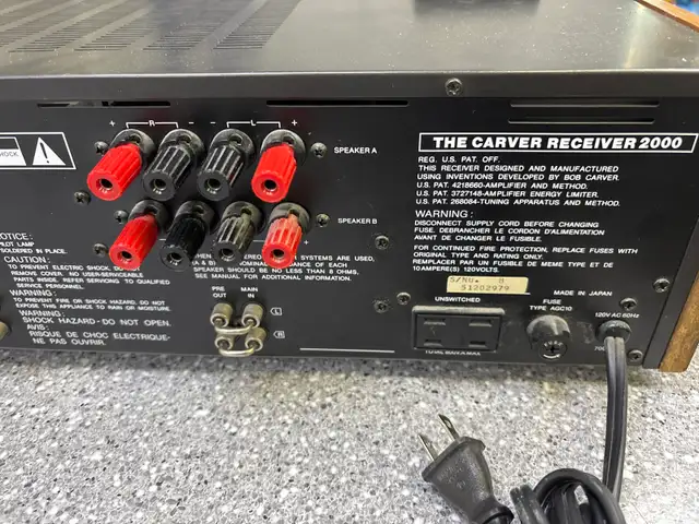 Carver MXR-2000 Reciever With Remote As Is For Parts - Photo 7