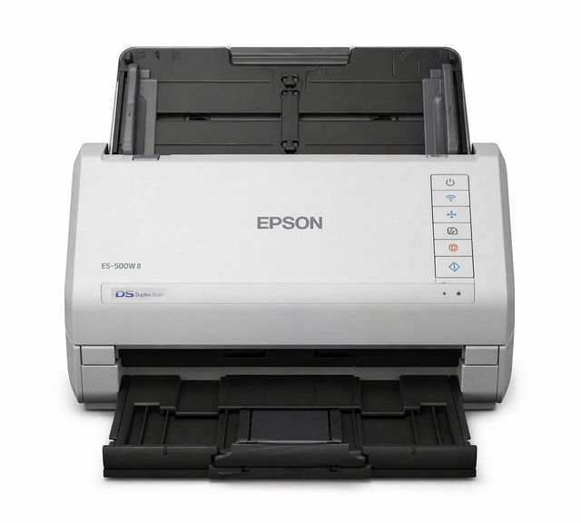 NEW EPSON ES-500WII wireless DOCUMENT SCANNER NOB - GREY