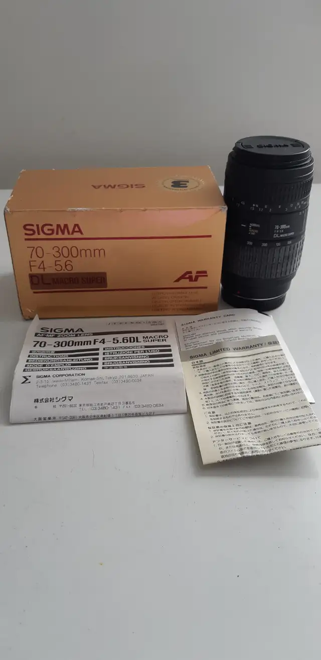 SIGMA CAMERA AF-MF 70-300MM F4-5.6 DL MACRO SUPER ZOOM LEN (New) - Photo 6