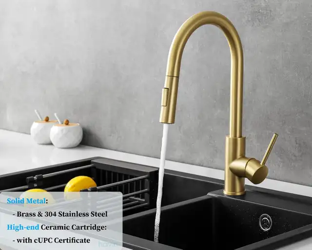 Brand New Gold Pull Out Kitchen Faucet For Sale - Photo 4