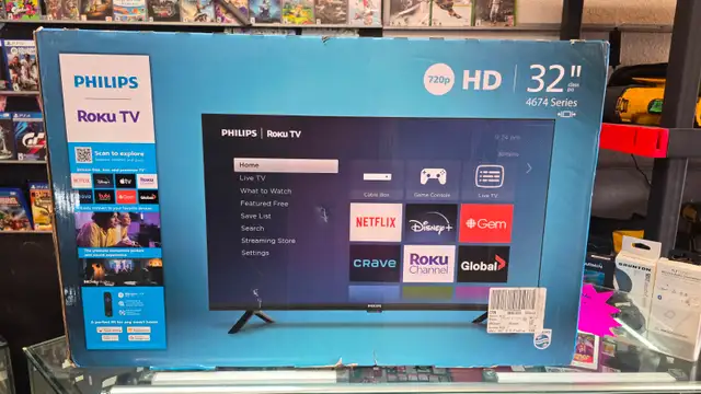 Philips 32' 1080p FHD Roku LED TV (NIB)