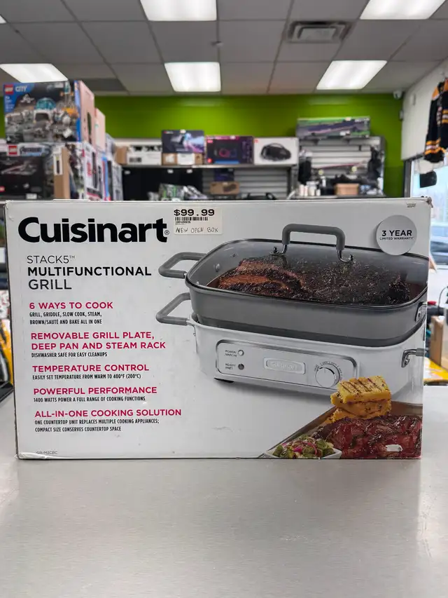 Cuisinart Stack5 Multifunctional Grill - BRAND NEW
