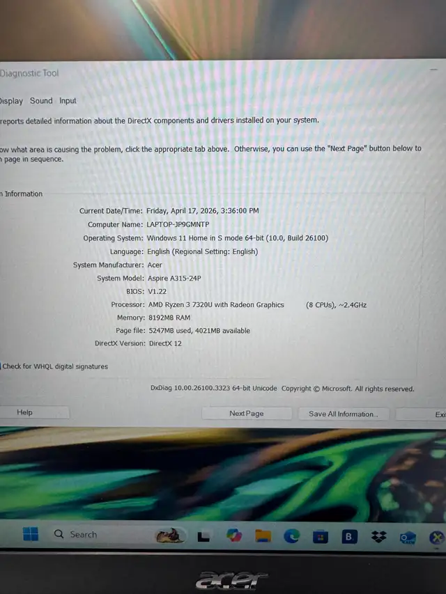 Acer Aspire 3 15' Laptop - Photo 2