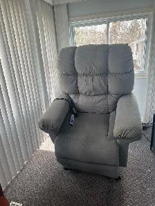 Lazy boy lift chair with massage and heat.