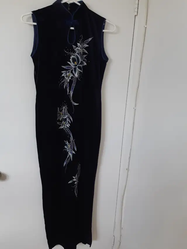 DARK NAVY LONG DRESS (Brand New)