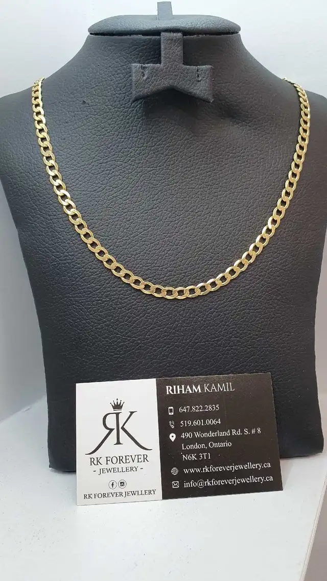 10k yellow gold chain # 384_3