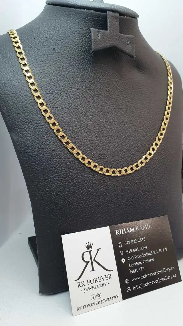 10k yellow gold chain # 384_3 - Photo 3