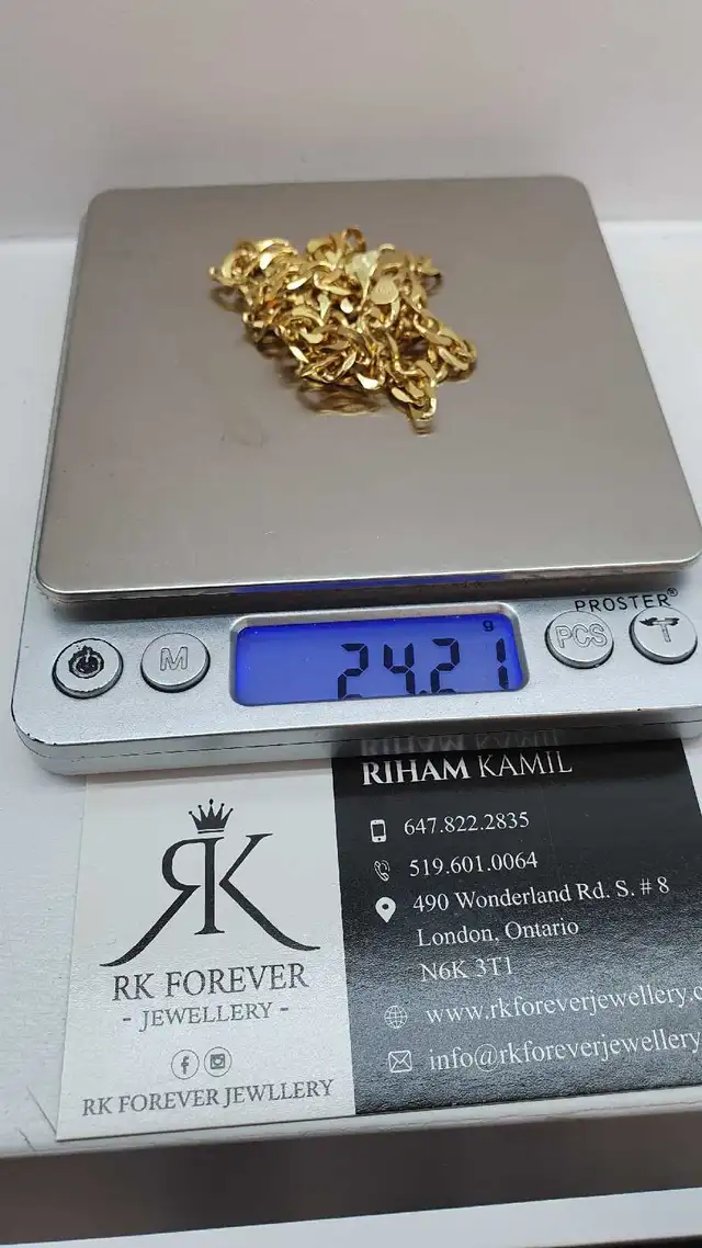 10k yellow gold chain # 384_3 - Photo 6