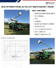 2018 International 4300 Altec LR7-60E70 Bucket Truck