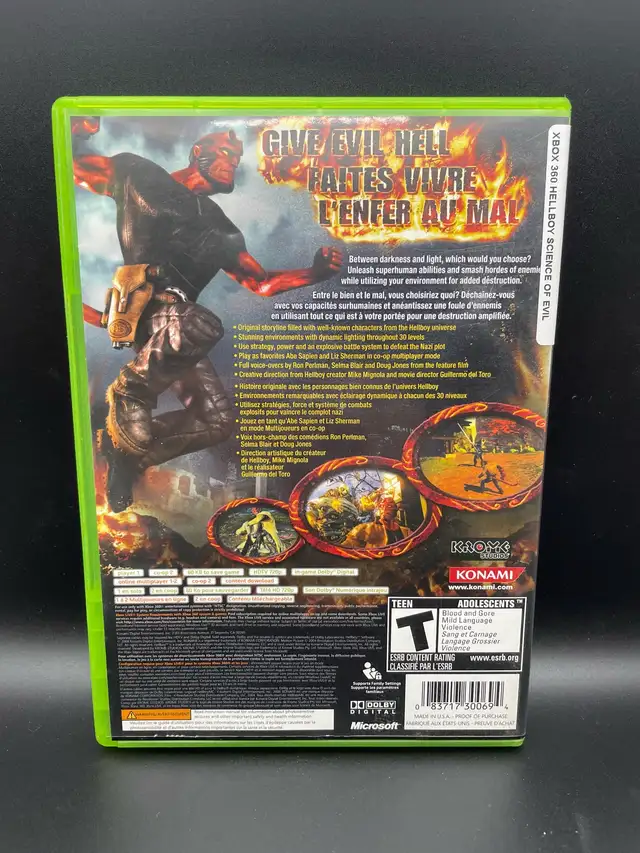 XBOX 360 HELLBOY THE SCIENCE OF EVIL W/MANUAL - Photo 2