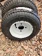 TWO NEW WHEELS/RIMS   FOR TRAILER/RIDE ON/BLOWER