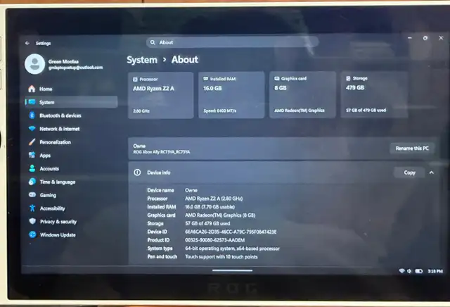 ROG Xbox Ally 512GB Ryzen Z2 A 16GB Handheld Gaming PC - $499 - Photo 8