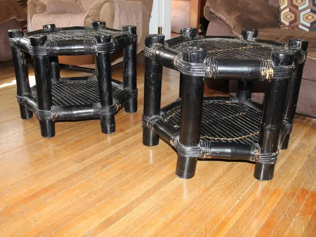 Unique Bamboo End Tables