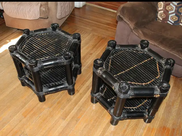 Unique Bamboo End Tables - Photo 2