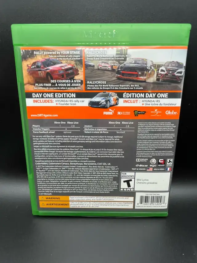 XBOX ONE DIRT 4 - Photo 2