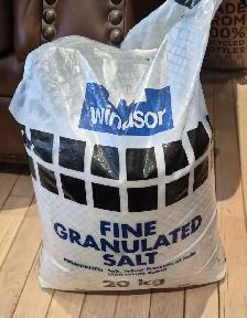 20KG WINDSOR FINE SALT – FULL BAG – $10