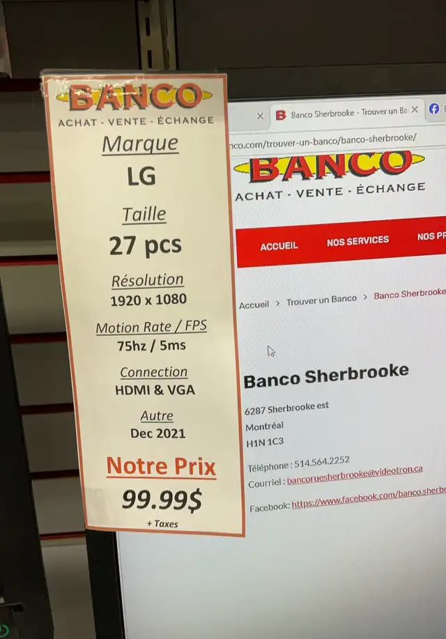 4 Moniteurs dordi, vendu séparément, moins de 70$ - Photo 2