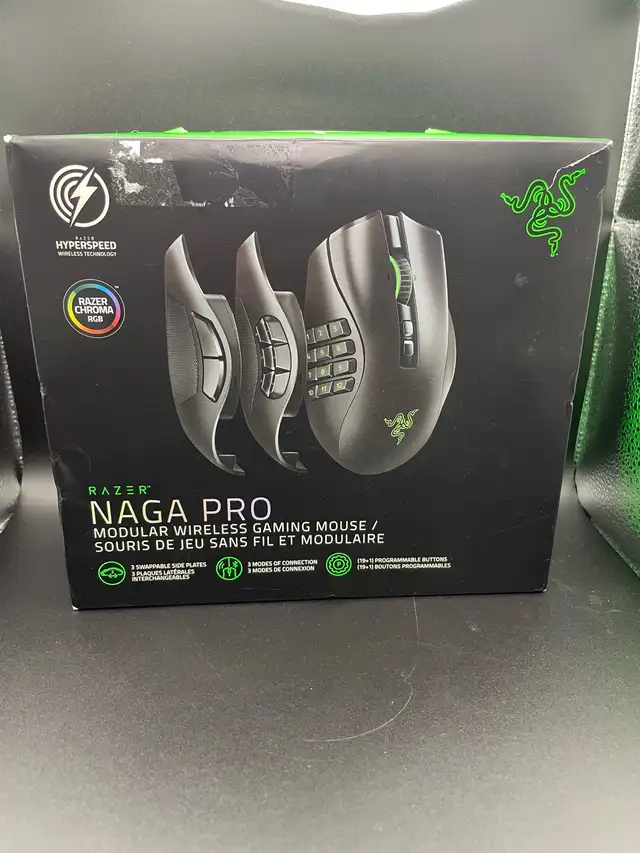 RAZER NAGA PRO MODULAR WIRELESS GAMING MOUSE