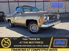 1980 Chevrolet C10 C1500 / RCSB / RWD 350ci Vortec Crate Engine
