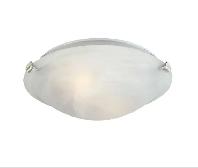 12-In Brushed Nickel Contemporary Incandescent Flush mount w/LED