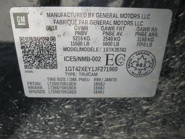 AUCTION-2018 GMC SIERRA 3500HD DURAMAX DIESEL-ONLINE-APR 25- 8AM - Photo 10