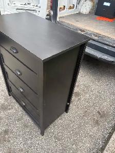 Free delivery used Dark Wood 4-Drawer Dresser - Photo 6