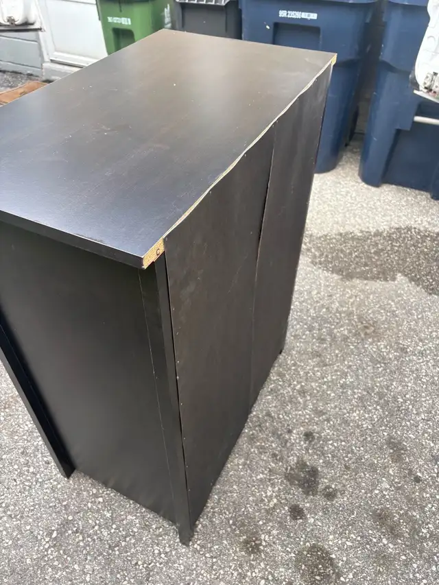 Free delivery used Dark Wood 4-Drawer Dresser - Photo 9